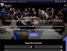 Tablet Screenshot of finishersmma.com